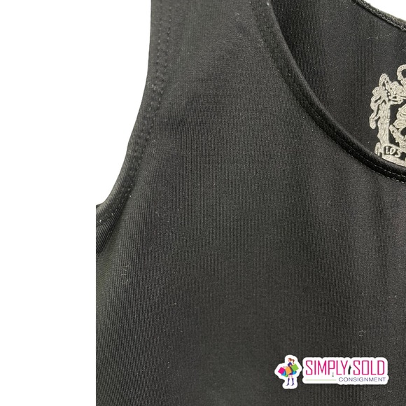 Sugarlips Womens Tank Top Sleeveless Black Stretch Scoop Neck Shaper Fit Most OS - Picture 4 of 5